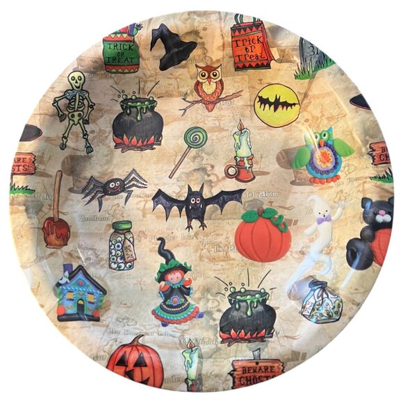 Halloween Candy Bowl Trick-or-Treat Spooky Seasonal Serving Dish Sturdy Plastic - Picture 2 of 10